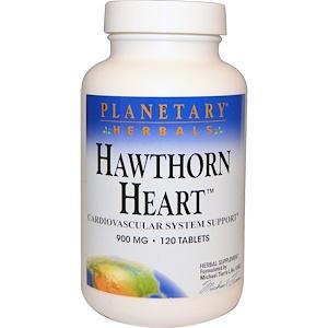 Planetary Herbals, Hawthorn Heart, 900 mg, 120 Tablets - HealthCentralUSA