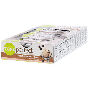 ZonePerfect, Nutrition Bars, Chocolate Chip Cookie Dough, 12 Bars, 1.58 oz (45 g) Each