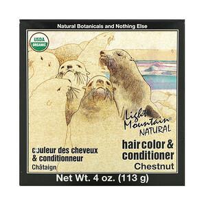 Light Mountain, Natural Hair Color & Conditioner, Chestnut, 4 oz (113 g) - HealthCentralUSA