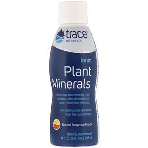 Trace Minerals Research, Ionic Plant Minerals, Natural Tangerine Flavor, 17 fl oz (503 ml) - HealthCentralUSA