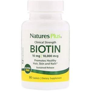 Nature's Plus, Biotin, Sustained Release, 90 Tablets - HealthCentralUSA