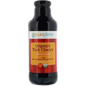 Pure Planet, Organic Tart Cherry, Concentrate, 16 fl oz (473 ml) - HealthCentralUSA
