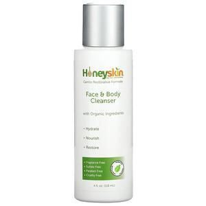 Honeyskin, Face & Body Cleanser, 4 fl oz (118 ml) - HealthCentralUSA