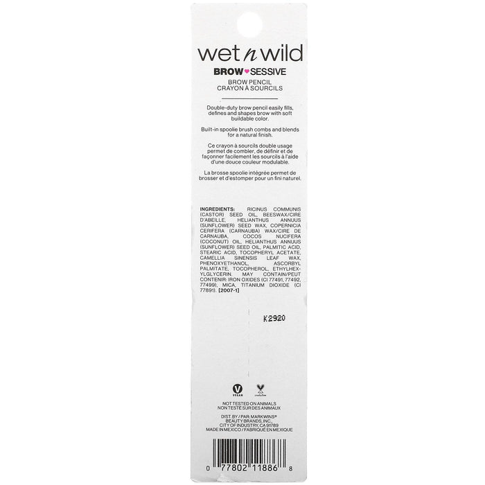 Wet n Wild, Brow Sessive Pencil, Dark Brown, 0.02 oz (0.7 g) - HealthCentralUSA