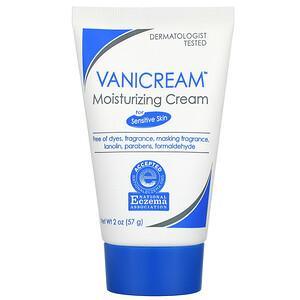 Vanicream, Moisturizing Cream, For Sensitive Skin, Fragrance Free, 2 oz (57 g) - HealthCentralUSA