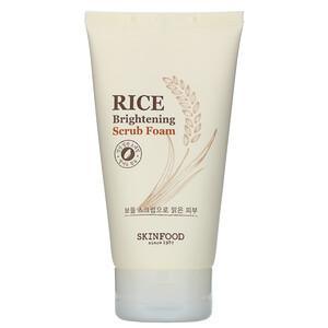 Skinfood, Rice Brightening Scrub Foam, 5.07 fl oz (150 ml) - HealthCentralUSA