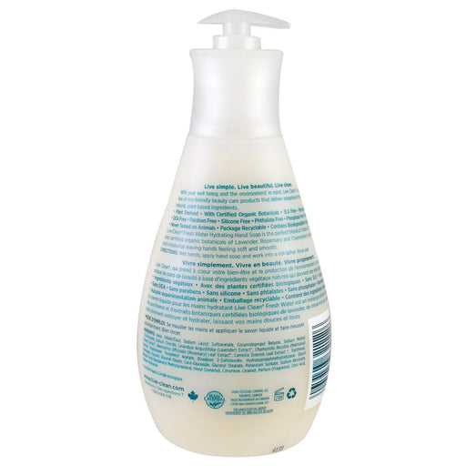 Live Clean, Hydrating Liquid Hand Soap, Fresh Water, 17 fl oz (500 ml) - HealthCentralUSA