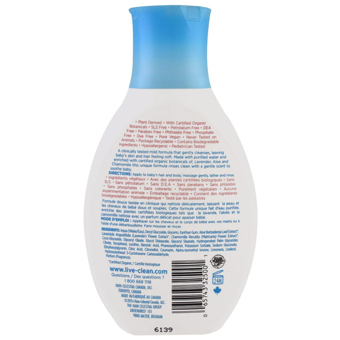 Live Clean, Baby, Gentle Moisture, Tearless Shampoo & Wash, 10 fl oz. (300 ml) - HealthCentralUSA