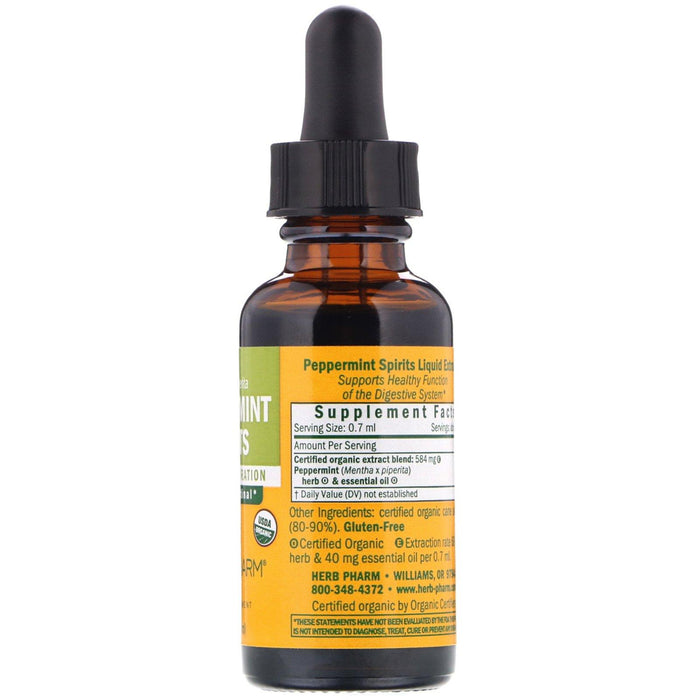 Herb Pharm, Peppermint Spirits, 1 fl oz (30 ml) - HealthCentralUSA