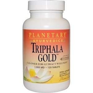 Planetary Herbals, Ayurvedics, Triphala Gold, 1,000 mg, 120 Tablets - HealthCentralUSA