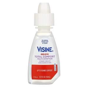 Visine, Red Eye, Total Comfort Multi-Symptom Eye Drops, 1/2 fl oz (15 ml) - HealthCentralUSA