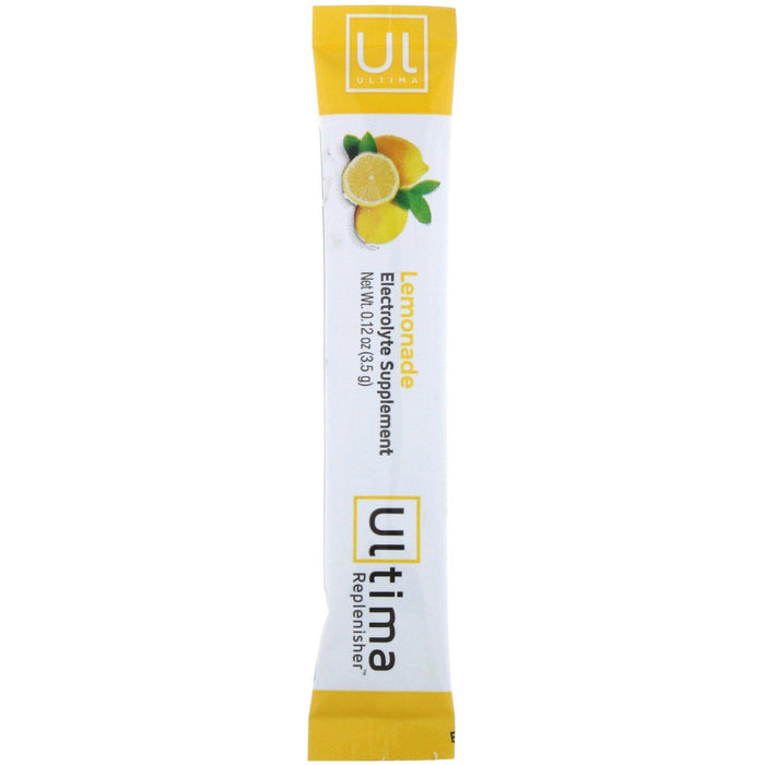 Ultima Replenisher, Electrolyte Powder, Lemonade, 20 Packets, 0.12 oz (3.5 g) Each - HealthCentralUSA