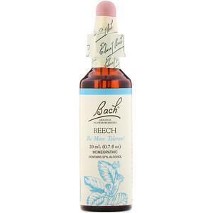 Bach, Original Flower Remedies, Beech, 0.7 fl oz (20 ml) - HealthCentralUSA
