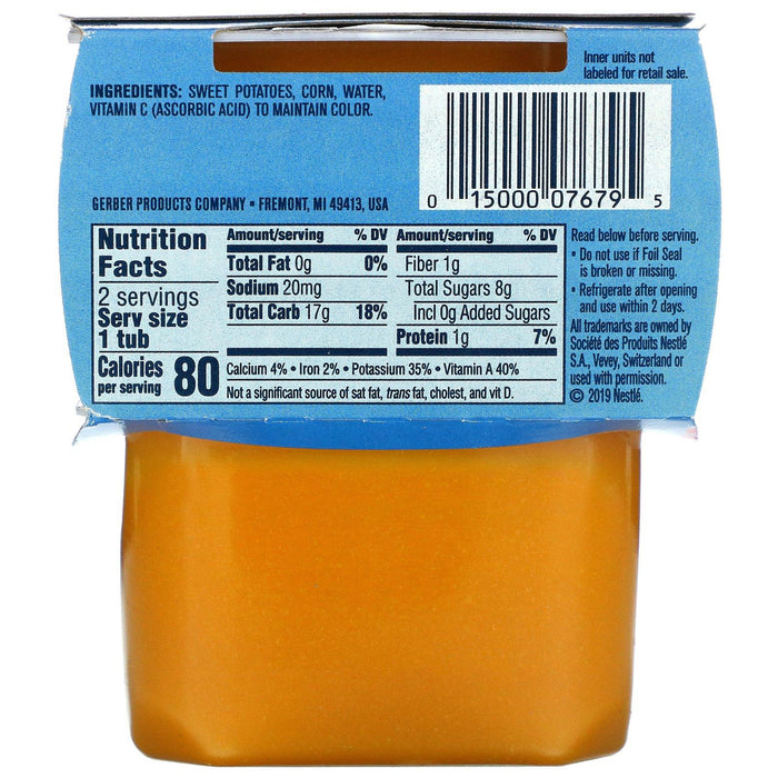 Gerber, Sweet Potato Corn, 2nd Foods, 2 Pack, 4 oz (113 g) Each - HealthCentralUSA