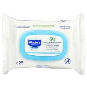Mustela, Baby, Cleansing Wipes with Avocado, 25 Wipes - HealthCentralUSA