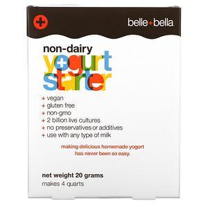 Belle+Bella, Non-Dairy Yogurt Starter, 4 Packets, (5 g) Each - HealthCentralUSA
