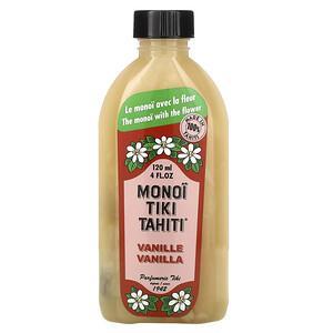 Monoi Tiare Tahiti, Coconut Oil, Vanilla, 4 fl oz (120 ml) - HealthCentralUSA