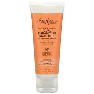 SheaMoisture, Curl Enhancing Smoothie with Silk Protein & Neem Oil, Coconut & Hibiscus, 3.2 oz (91 g) - HealthCentralUSA