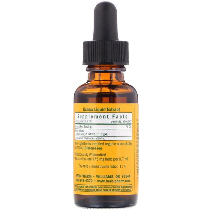 Herb Pharm, Usnea, 1 fl oz (30 ml) - HealthCentralUSA