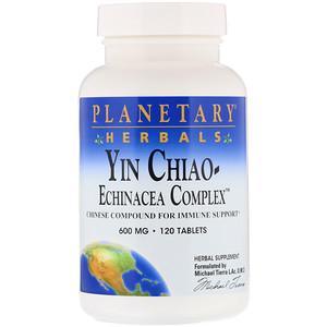 Planetary Herbals, Yin Chiao-Echinacea Complex, 600 mg, 120 Tablets - HealthCentralUSA