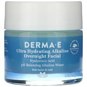 Derma E, Ultra Hydrating Alkaline Overnight Facial, 2 oz (56 g) - HealthCentralUSA