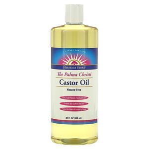 Heritage Store, The Palma Christi, Castor Oil, 32 fl oz (960 ml) - HealthCentralUSA