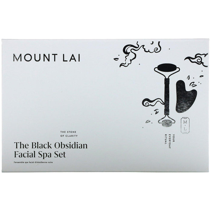 Mount Lai, The Black Obsidian Facial Spa Set, 2 Piece Set - HealthCentralUSA