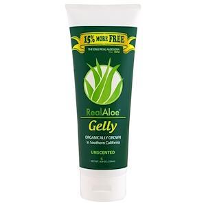 Real Aloe, Gelly, Unscented, 8 oz (230 ml) - HealthCentralUSA