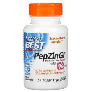 Doctor's Best, PepZin GI, Zinc-L-Carnosine Complex, 120 Veggie Caps - HealthCentralUSA