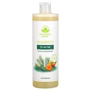 Nature's Gate, Tea Tree & Sea Buckthorn Shampoo for Oily Hair, 16 fl oz (473 ml) - HealthCentralUSA