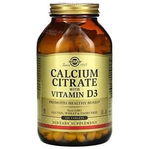Solgar, Calcium Citrate with Vitamin D3, 240 Tablets - HealthCentralUSA