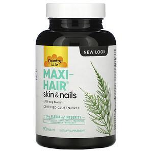 Country Life, Maxi-Hair, 90 Tablets - HealthCentralUSA