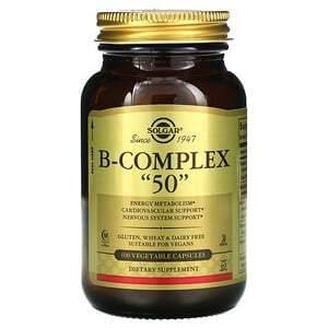 Solgar, B-Complex "50", 100 Vegetable Capsules - HealthCentralUSA