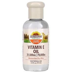 Sundown Naturals, Vitamin E Oil, 31,500 mg (70,000 IU), 2.5 fl oz (75 ml) - HealthCentralUSA