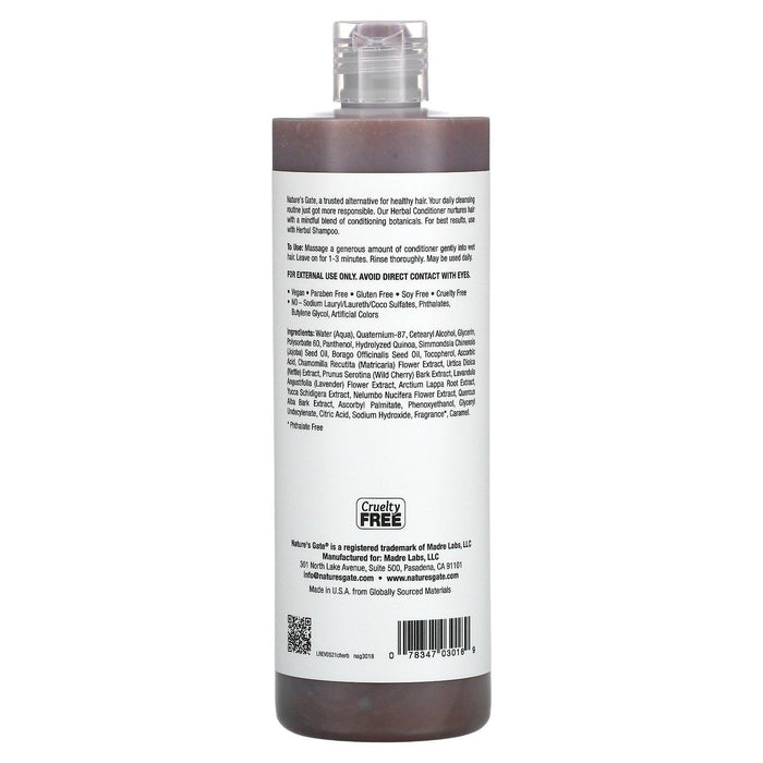 Nature's Gate, Herbal Conditioner for Normal Hair, 16 fl oz (473 ml) - HealthCentralUSA