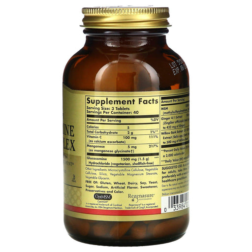 Solgar, Glucosamine MSM Complex, 120 Tablets - HealthCentralUSA