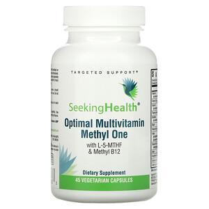 Seeking Health, Optimal Multivitamin Methly One, With L-5-MTHF & Methyl B12, 45 Vegetarian Capsules - HealthCentralUSA
