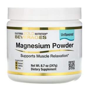 California Gold Nutrition, Magnesium Powder Beverage, Unflavored, 8.7 oz (247 g) - HealthCentralUSA