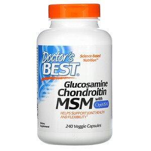 Doctor's Best, Glucosamine Chondroitin MSM with OptiMSM, 240 Veggie Caps - HealthCentralUSA