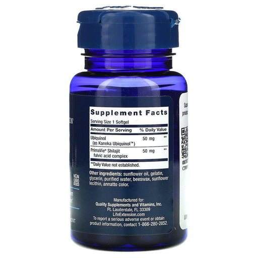 Life Extension, Super Ubiquinol CoQ10 with Enhanced Mitochondrial Support, 50 mg, 30 Softgels - HealthCentralUSA