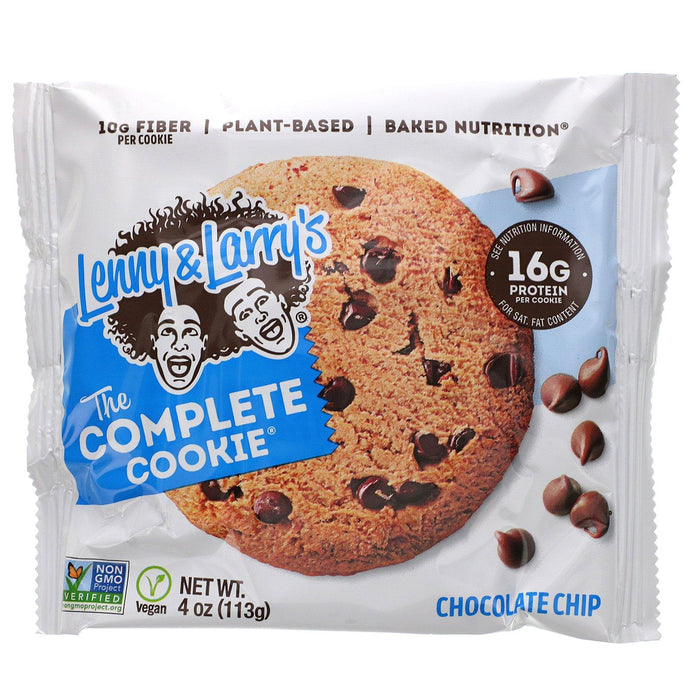 Lenny & Larry's, The COMPLETE Cookie, Chocolate Chip, 12 Cookies, 4 oz (113 g) Each - HealthCentralUSA