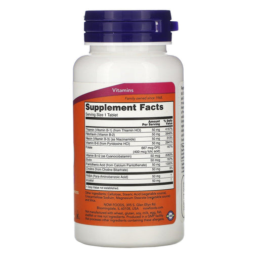 Now Foods, B-50, 100 Tablets - HealthCentralUSA
