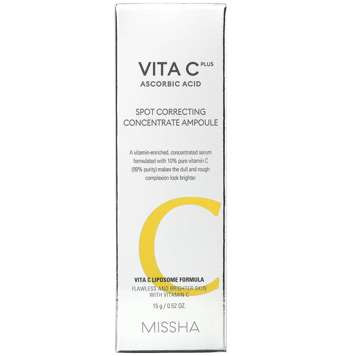Missha, Vita C Plus, Spot Correcting Concentrate Ampoule, 0.52 oz (15 g) - HealthCentralUSA
