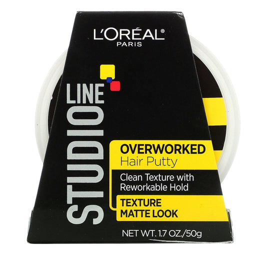 L'Oreal, Studio Line, Overworked Hair Putty, 1.7 oz (50 g) - HealthCentralUSA