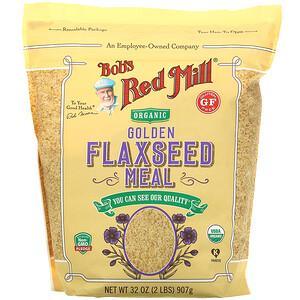 Bob's Red Mill, Organic Golden Flaxseed Meal, 32 oz (907 g) - HealthCentralUSA