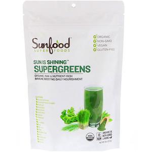 Sunfood, Sun Is Shining Supergreens, 8 oz (227 g) - HealthCentralUSA