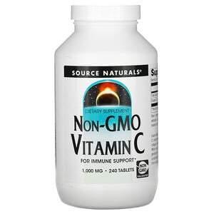Source Naturals, Non-GMO Vitamin C, 1,000 mg, 240 Tablets - HealthCentralUSA