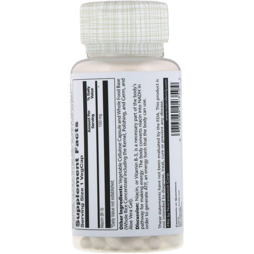 Solaray, Niacin, 100 mg, 100 VegCaps - HealthCentralUSA