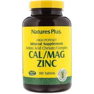 Nature's Plus, Cal/Mag Zinc, 180 Tablets - HealthCentralUSA