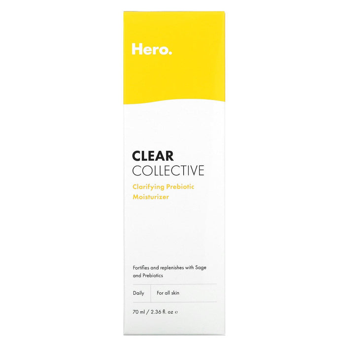 Hero Cosmetics, Clear Collective, Clarifying Prebiotic Moisturizer, 2.36 fl oz (70 ml) - HealthCentralUSA